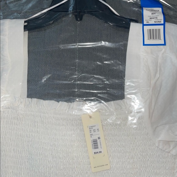 Copper Key Textured Puff Sleeve Smocked Dress XL - NWT - Picture 3 of 3